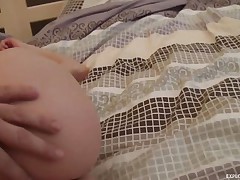 Watch this marvelous blonde sitting all naked on the bed expecting for anybody to fun her tight pussy. And because this babe is such a generous person this babe starts engulfing his cock indeed deep whilst that guy plays with her perfect round ass. Do you think this babe will acquire a large load of ball batter in her hawt mouth?