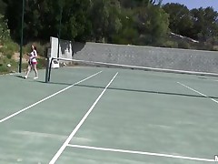 She is out on the tennis court on a bright, warm and sunny day. it makes her very hot and willing to shed her clothes to get rid of her heat. this babe receives into the shower to reveal a pair of wobblers that can drive a man eager and an arse that is a joy to look at. coach is going to enjoy her body.